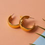 Heliophilia Silver Pendiente de Metal Oro
